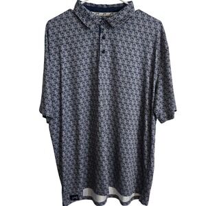 Grateful Dead x Section 119 Polo Shirt Men's XL Bear Print Golf Performance